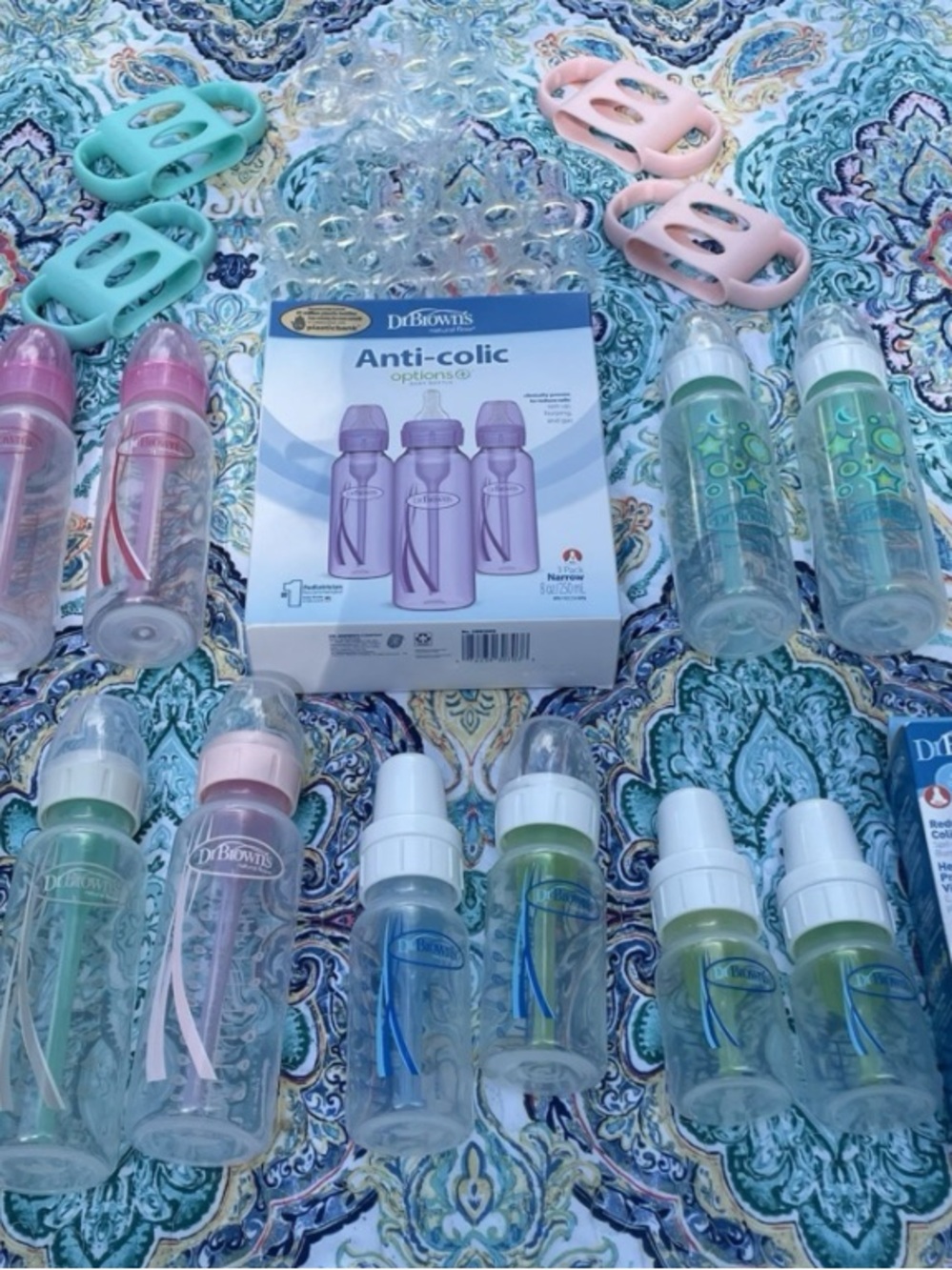 Dr. Brown’s Baby Bottle Lot~ (15). Bottles + (27) Nipples + (4) Silicone Sleeves